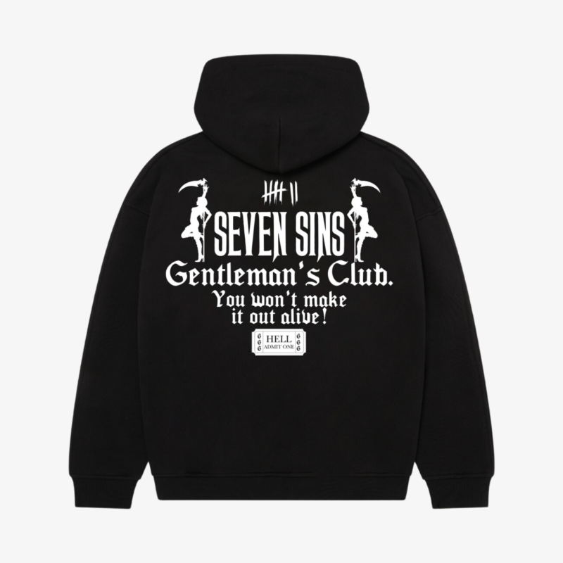 gentleman's club hoodie back
