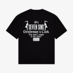 gentleman's club black t-shirt back