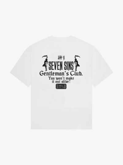 gentleman's club t-shirt white back