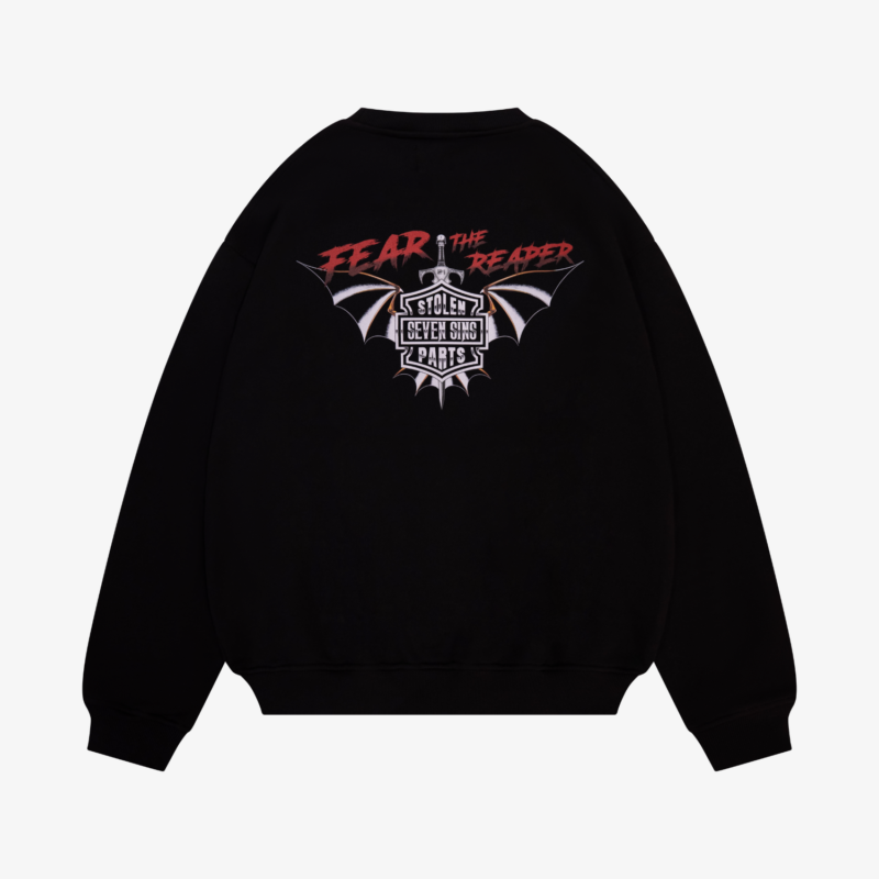 fear the reaper sweatshirt back