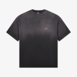 Seven Sins Tally Washed Black T-shirt Flatlay Front