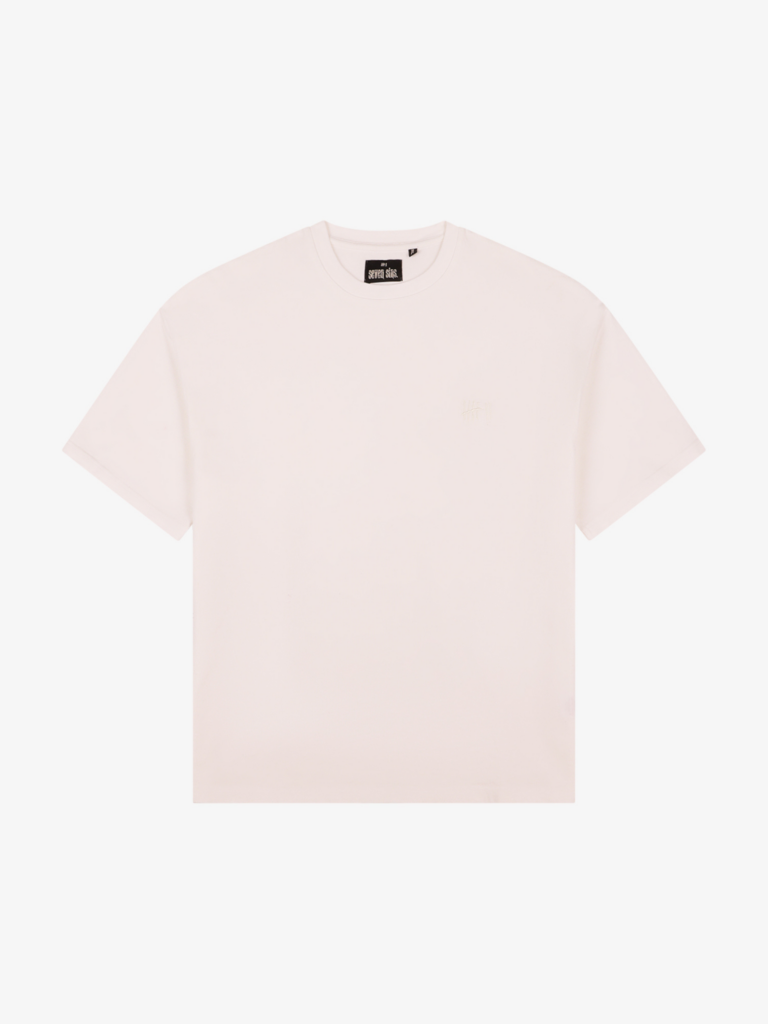 Seven Sins Tally T-shirt Front White Flatlay