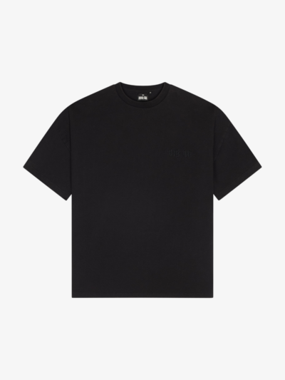 Seven Sins Text Flat lay Front black