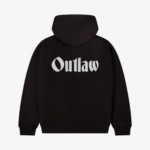 back of seven sins outlaw black hoodie flat