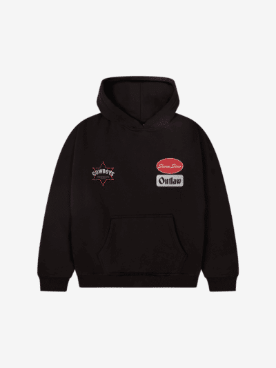 front of seven sins cowboys nightclub hoodie flat