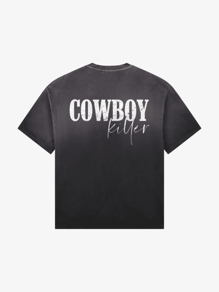 cowboy killer grey t shirt back