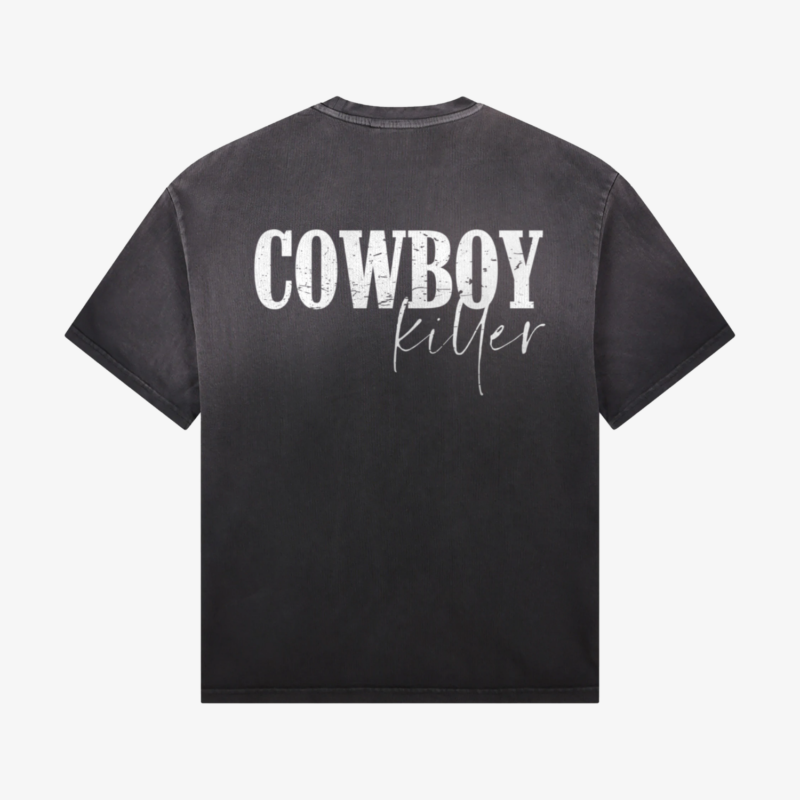 cowboy killer grey t shirt back